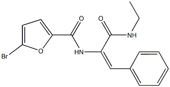 445261-54-1 5-bromo-N-{1-[(ethylamino)carbonyl]-2-phenylvinyl}-2-furamide