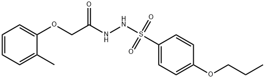 445262-02-2 N'-[(2-methylphenoxy)acetyl]-4-propoxybenzenesulfonohydrazide