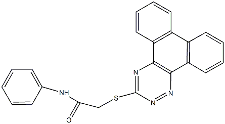 2-(phenanthro[9,10-e][1,2,4]triazin-3-ylsulfanyl)-N-phenylacetamide 结构式