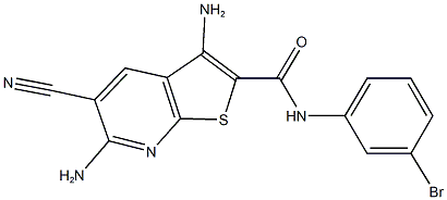 3,6-diamino-N-(3-bromophenyl)-5-cyanothieno[2,3-b]pyridine-2-carboxamide|