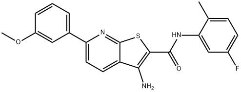 445267-87-8 3-amino-N-(5-fluoro-2-methylphenyl)-6-(3-methoxyphenyl)thieno[2,3-b]pyridine-2-carboxamide