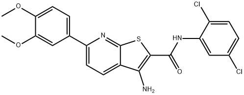 3-amino-N-(2,5-dichlorophenyl)-6-(3,4-dimethoxyphenyl)thieno[2,3-b]pyridine-2-carboxamide|