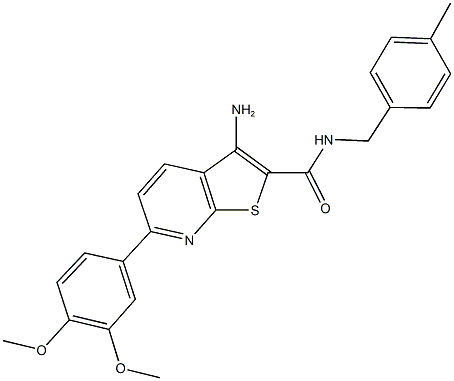 3-amino-6-(3,4-dimethoxyphenyl)-N-(4-methylbenzyl)thieno[2,3-b]pyridine-2-carboxamide|