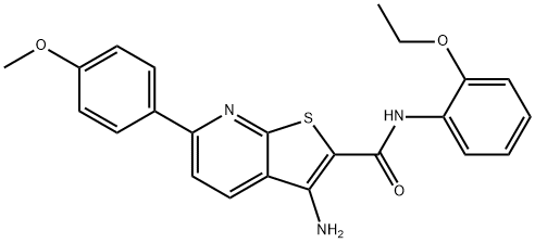 445268-19-9 3-amino-N-(2-ethoxyphenyl)-6-(4-methoxyphenyl)thieno[2,3-b]pyridine-2-carboxamide