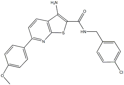 3-amino-N-(4-chlorobenzyl)-6-(4-methoxyphenyl)thieno[2,3-b]pyridine-2-carboxamide|