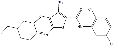 3-amino-N-(2,5-dichlorophenyl)-6-ethyl-5,6,7,8-tetrahydrothieno[2,3-b]quinoline-2-carboxamide|