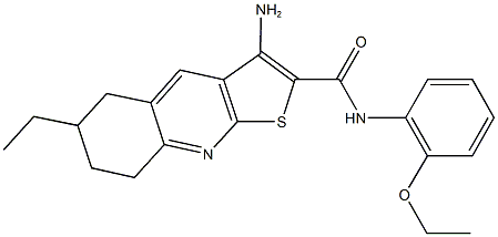 445268-86-0 3-amino-N-(2-ethoxyphenyl)-6-ethyl-5,6,7,8-tetrahydrothieno[2,3-b]quinoline-2-carboxamide