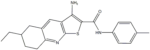 3-amino-6-ethyl-N-(4-methylphenyl)-5,6,7,8-tetrahydrothieno[2,3-b]quinoline-2-carboxamide|