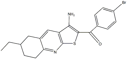 445269-21-6 (3-amino-6-ethyl-5,6,7,8-tetrahydrothieno[2,3-b]quinolin-2-yl)(4-bromophenyl)methanone