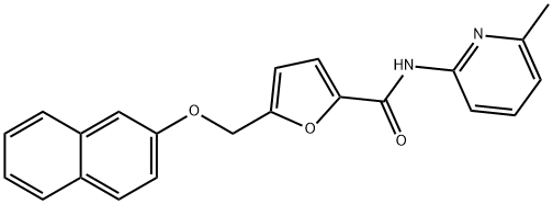 N-(6-methylpyridin-2-yl)-5-[(2-naphthyloxy)methyl]-2-furamide Structure