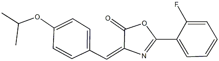 2-(2-fluorophenyl)-4-(4-isopropoxybenzylidene)-1,3-oxazol-5(4H)-one Structure