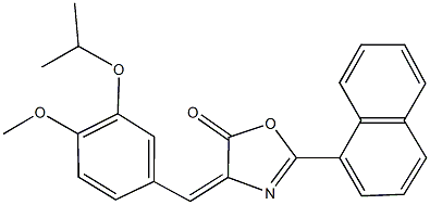 445284-29-7 4-(3-isopropoxy-4-methoxybenzylidene)-2-(1-naphthyl)-1,3-oxazol-5(4H)-one