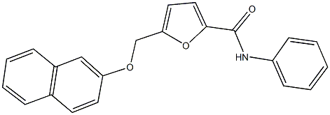 5-[(2-naphthyloxy)methyl]-N-phenyl-2-furamide Structure