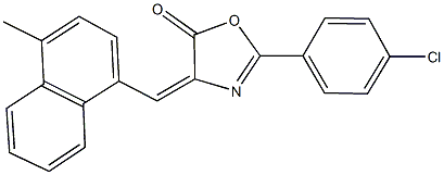 2-(4-chlorophenyl)-4-[(4-methyl-1-naphthyl)methylene]-1,3-oxazol-5(4H)-one|