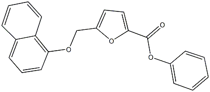 phenyl 5-[(1-naphthyloxy)methyl]-2-furoate Structure