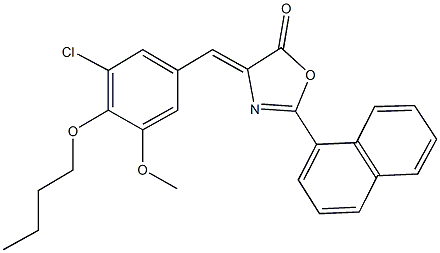 445286-19-1 4-(4-butoxy-3-chloro-5-methoxybenzylidene)-2-(1-naphthyl)-1,3-oxazol-5(4H)-one