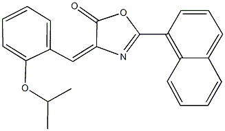 4-(2-isopropoxybenzylidene)-2-(1-naphthyl)-1,3-oxazol-5(4H)-one 结构式