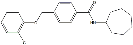 445286-65-7 4-[(2-chlorophenoxy)methyl]-N-cycloheptylbenzamide