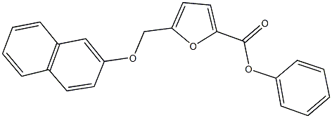 phenyl 5-[(2-naphthyloxy)methyl]-2-furoate Structure
