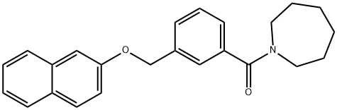 1-{3-[(2-naphthyloxy)methyl]benzoyl}azepane Structure