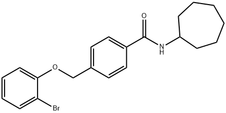 445286-82-8 4-[(2-bromophenoxy)methyl]-N-cycloheptylbenzamide