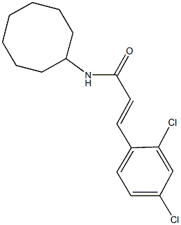 N-cyclooctyl-3-(2,4-dichlorophenyl)acrylamide Struktur