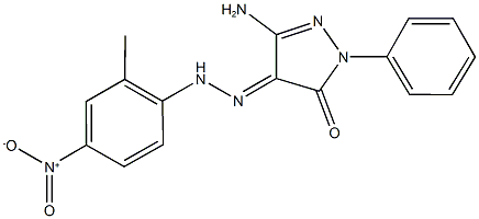 445287-34-3 3-amino-1-phenyl-1H-pyrazole-4,5-dione 4-({4-nitro-2-methylphenyl}hydrazone)