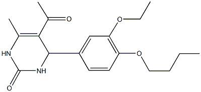 445287-64-9 5-acetyl-4-(4-butoxy-3-ethoxyphenyl)-6-methyl-3,4-dihydro-2(1H)-pyrimidinone