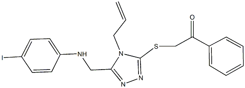 445287-67-2 2-({4-allyl-5-[(4-iodoanilino)methyl]-4H-1,2,4-triazol-3-yl}sulfanyl)-1-phenylethanone