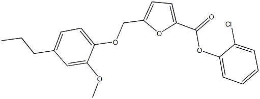 2-chlorophenyl 5-[(2-methoxy-4-propylphenoxy)methyl]-2-furoate|