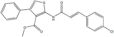 445287-96-7 methyl 2-{[3-(4-chlorophenyl)acryloyl]amino}-4-phenyl-3-thiophenecarboxylate
