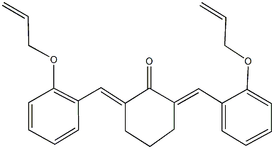 2,6-bis[2-(allyloxy)benzylidene]cyclohexanone Structure