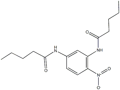 N-[2-nitro-5-(pentanoylamino)phenyl]pentanamide Structure