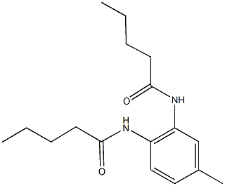 N-[4-methyl-2-(pentanoylamino)phenyl]pentanamide Structure