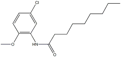 N-(5-chloro-2-methoxyphenyl)nonanamide,445288-98-2,结构式