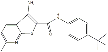 3-amino-N-(4-tert-butylphenyl)-6-methylthieno[2,3-b]pyridine-2-carboxamide Structure