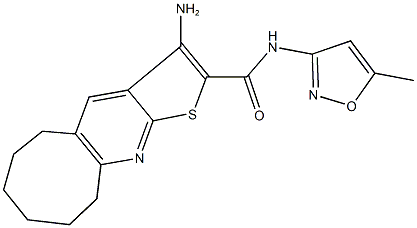 3-amino-N-(5-methyl-3-isoxazolyl)-5,6,7,8,9,10-hexahydrocycloocta[b]thieno[3,2-e]pyridine-2-carboxamide|