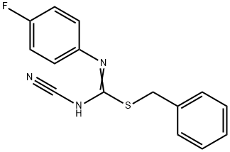 benzyl N'-cyano-N-(4-fluorophenyl)imidothiocarbamate,445385-52-4,结构式