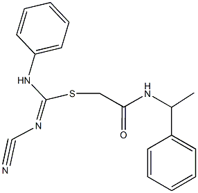 445385-58-0 2-oxo-2-[(1-phenylethyl)amino]ethyl N'-cyano-N-phenylimidothiocarbamate