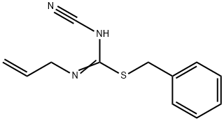 benzyl N-allyl-N'-cyanoimidothiocarbamate Structure