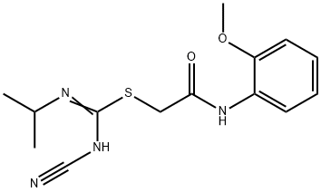 445385-82-0 2-(2-methoxyanilino)-2-oxoethyl N'-cyano-N-isopropylimidothiocarbamate