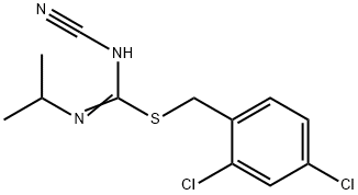 2,4-dichlorobenzyl N'-cyano-N-isopropylimidothiocarbamate 结构式