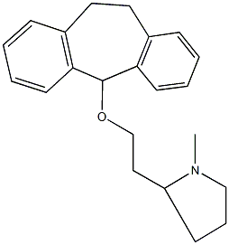 2-[2-(10,11-dihydro-5H-dibenzo[a,d]cyclohepten-5-yloxy)ethyl]-1-methylpyrrolidine Structure