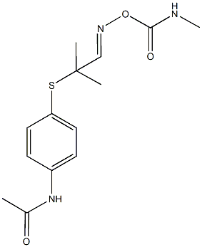 N-(4-{[1,1-dimethyl-2-({[(methylamino)carbonyl]oxy}imino)ethyl]sulfanyl}phenyl)acetamide,445392-39-2,结构式