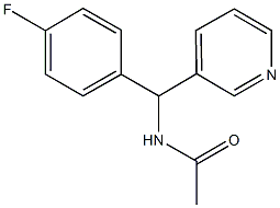 N-[(4-fluorophenyl)(3-pyridinyl)methyl]acetamide Structure