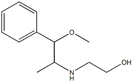 2-[(2-methoxy-1-methyl-2-phenylethyl)amino]ethanol 结构式