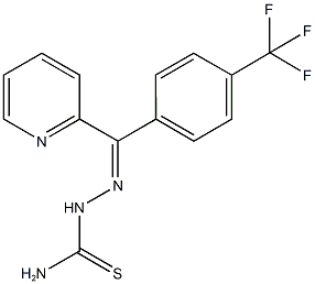 2-pyridinyl[4-(trifluoromethyl)phenyl]methanone thiosemicarbazone 化学構造式