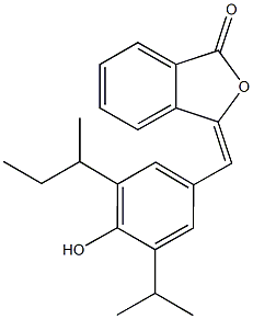 3-(3-sec-butyl-4-hydroxy-5-isopropylbenzylidene)-2-benzofuran-1(3H)-one Structure