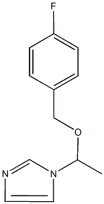 4-fluorobenzyl 1-(1H-imidazol-1-yl)ethyl ether 化学構造式