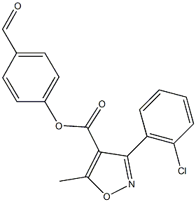 4-formylphenyl 3-(2-chlorophenyl)-5-methylisoxazole-4-carboxylate|